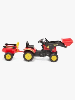 Alex's Garage Pedaltraktor med Skovl, Rød