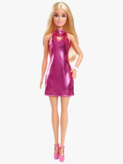 Barbie Fashionista Dukke med Blondt Hår & Lyserød Kjole