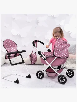 Bayer Design Cosy Sæt Dukkevogn, Pink