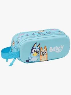 Bluey 3D Dobbelt Penalhus, Lyseblå