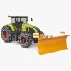 Bruder Claas Axion 950 Traktor med Snekæde & Plov