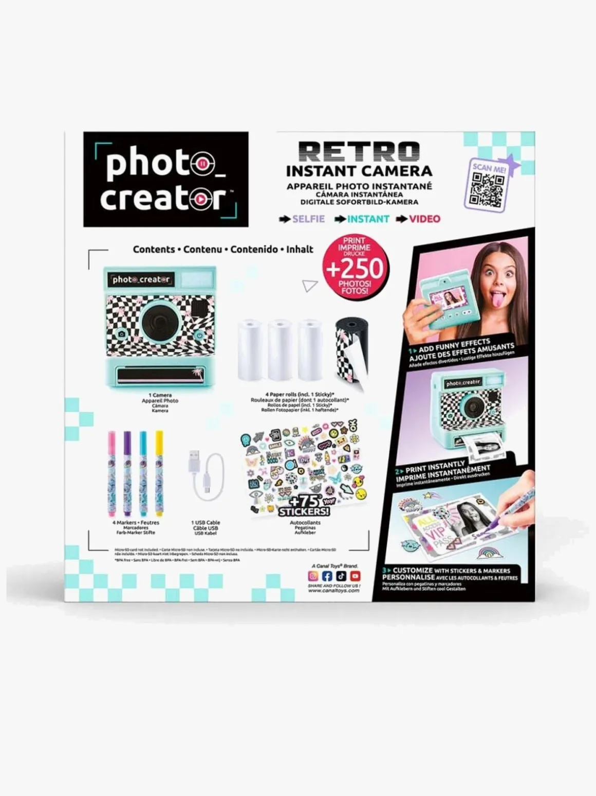 Canal Toys Photo Creator Retro Instant Kamera