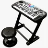 Cloudberry Castle Disco Learning Keyboard med Skammel