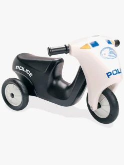 Dantoy Politi Motorcykel Gummihjul, Sort/Hvid