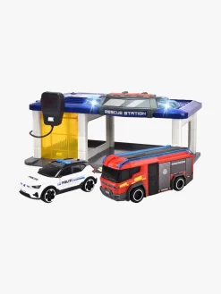 Dickie Toys Dansk Redningsstation med 2 Transportmidler