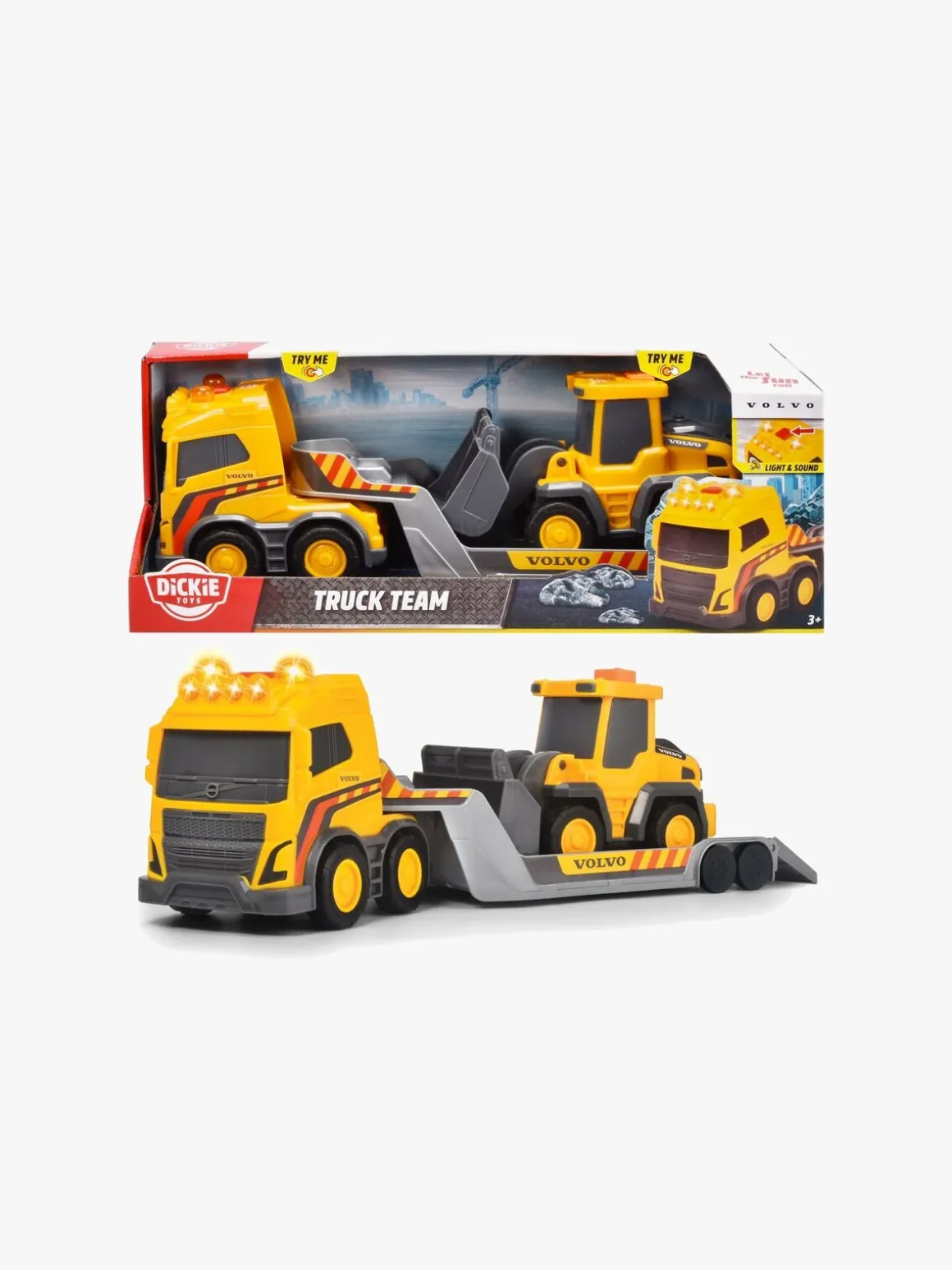 Dickie Toys Volvo Køretøjssæt Lastvogn med Hjullaster