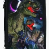 Dino World Penalhus med 3 Rum med LED-lys