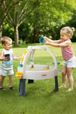 Dolu Fun Fountain Sand & Water Legebord, Hvid