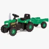 DOLU Pedaltraktor m. Anhænger, Grøn