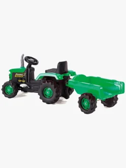 DOLU Pedaltraktor m. Anhænger, Grøn