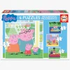 Educa Gurli Gris Puslespil 4-i-1