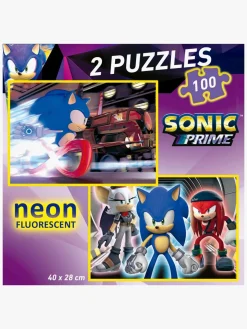 Educa Sonic Prime Puslespil Neon 2x100 Brikker