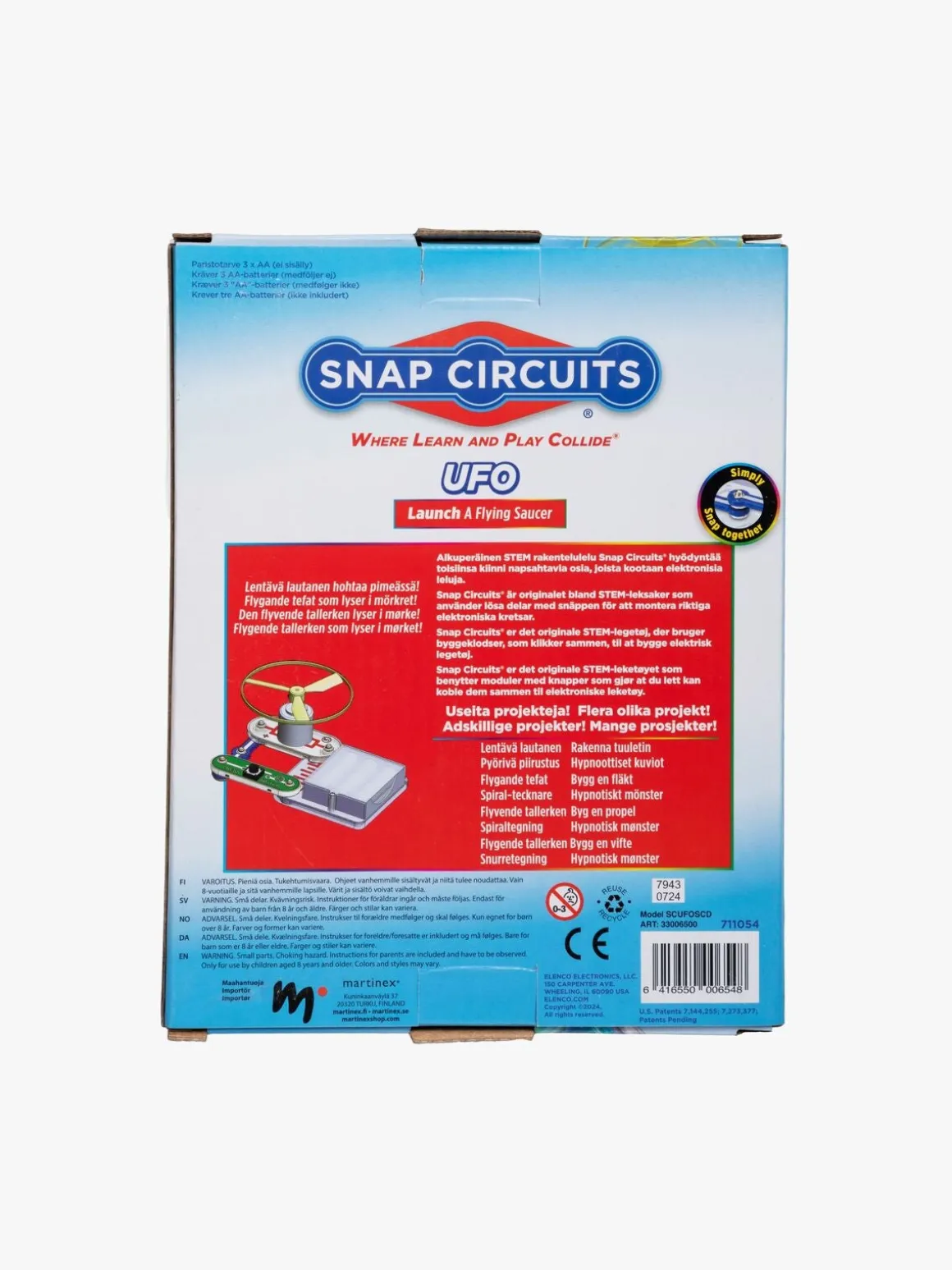 Elenco Snap Circuits Ufo Eksperimentkasse
