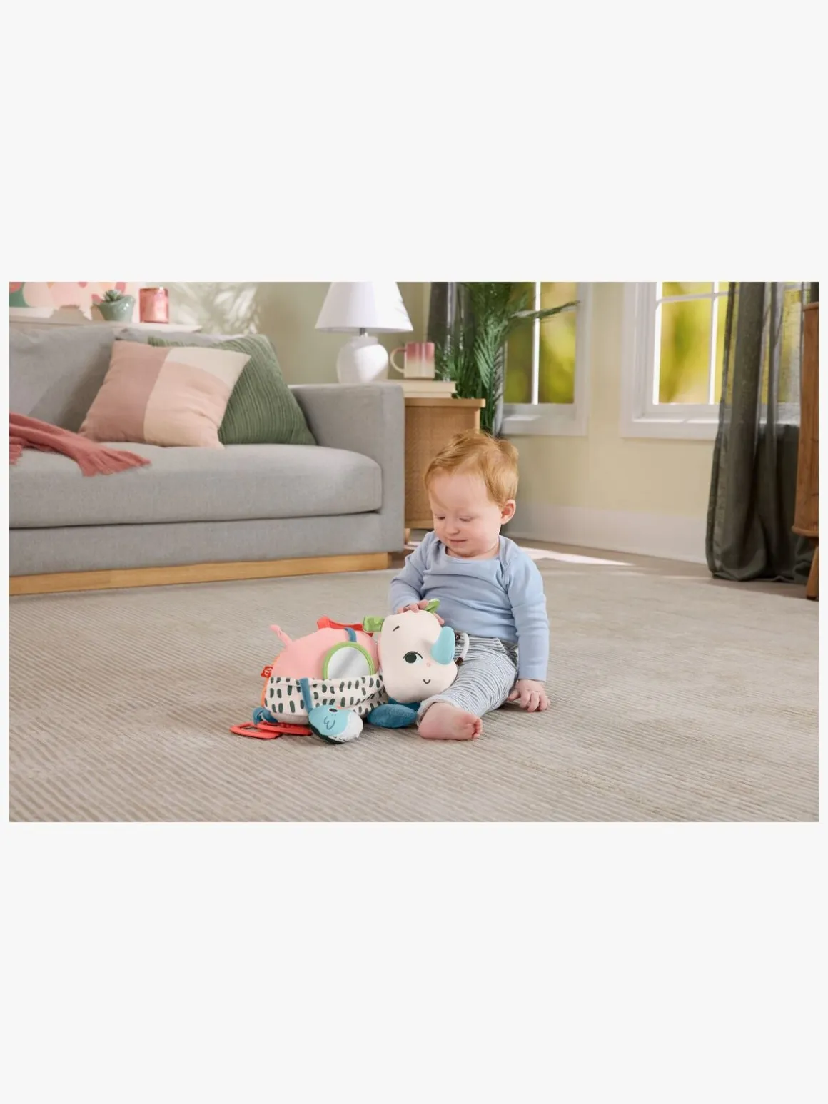 Fischer-Price Tummy Time Roaming Rhino Aktivitetslegetøj