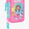 Gabby's Dollhouse Penalhus med 3 Rum 37pcs, Confetti