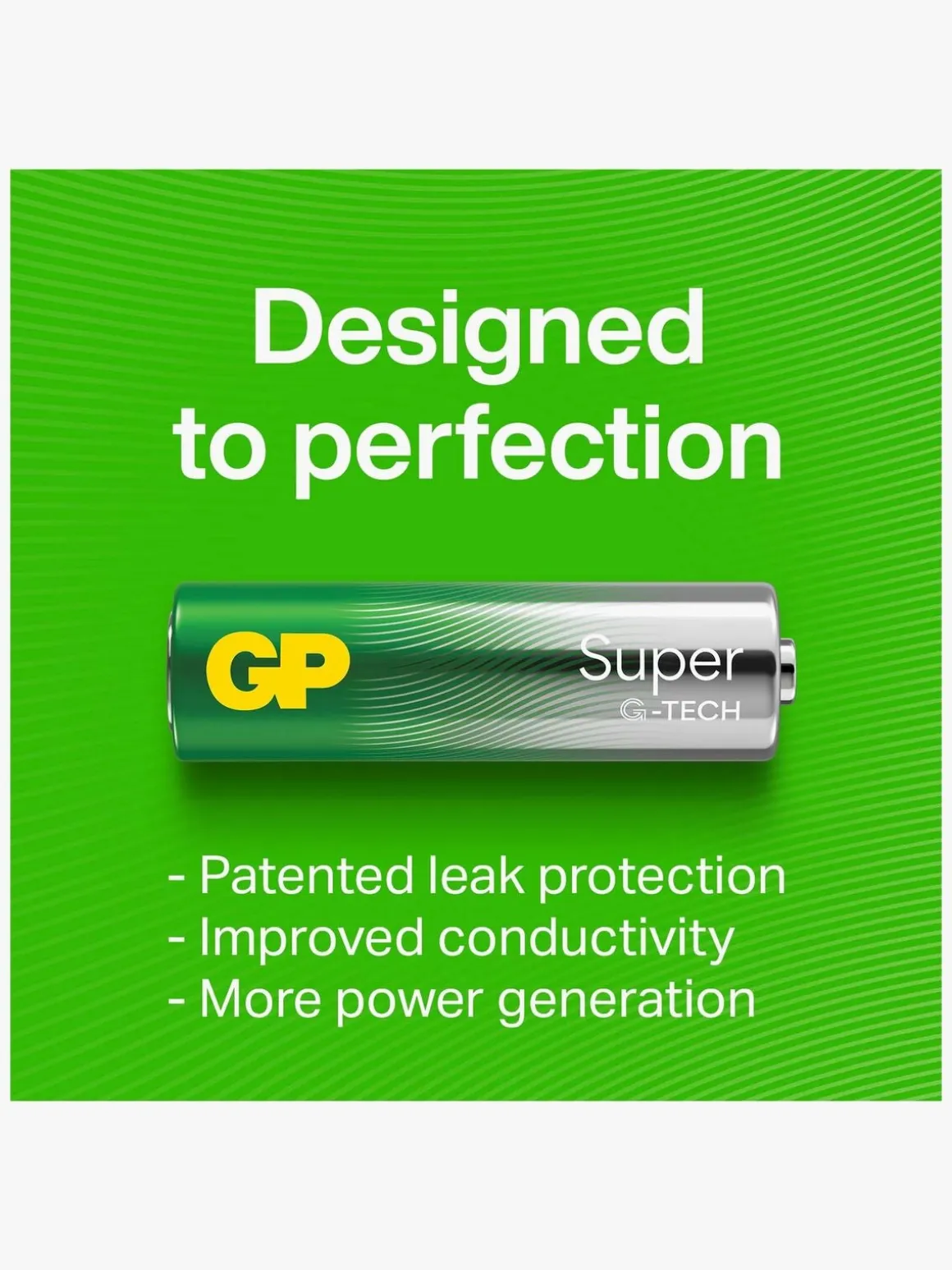 GP Super Alkaline G-TECH AAA/LR03 Batterier 4-Pak