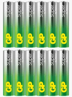 GP Super Alkaline G-TECH AAA/LR03 Batterier 12-Pak