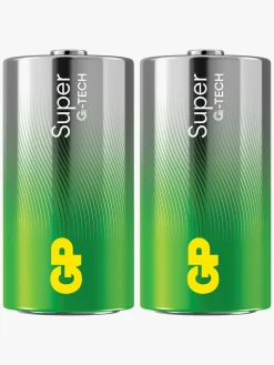 GP Super Alkaline G-TECH C/LR14 Batterier 2-Pak
