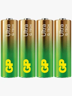 GP Ultra Alkaline G-TECH AA/LR6 Batterier Svanemærket 4-Pak