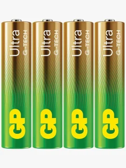 GP Ultra Alkaline G-TECH AAA/LR03 Batterier Svanemærket 4-Pak
