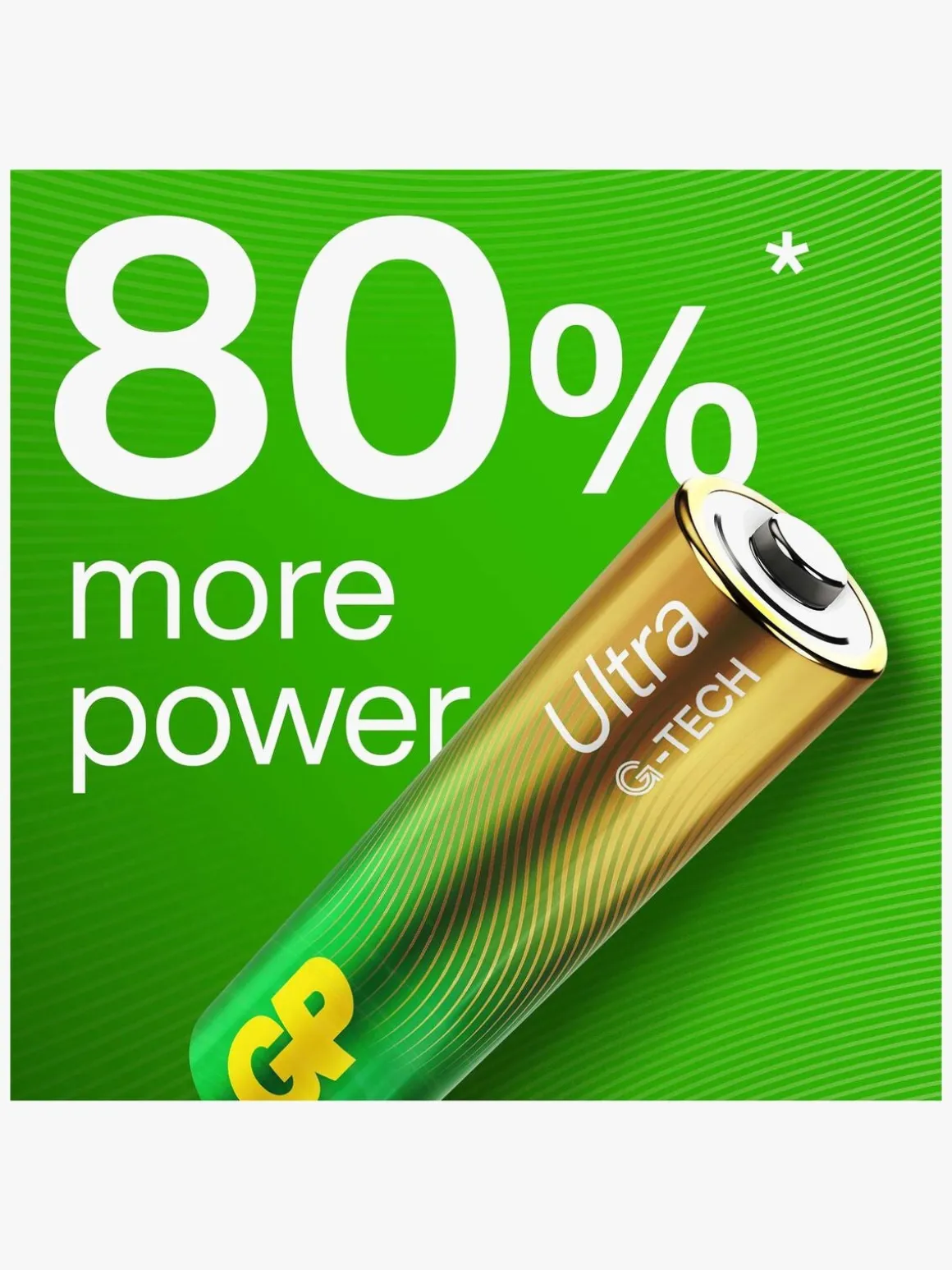GP Ultra Alkaline G-TECH AAA/LR03 Batterier Svanemærket 4-Pak