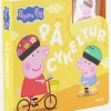 Gurli Gris Bog med Træfigurer - På Cykeltur