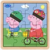 Gurli Gris Træpuslespil Cykling 16 Brikker