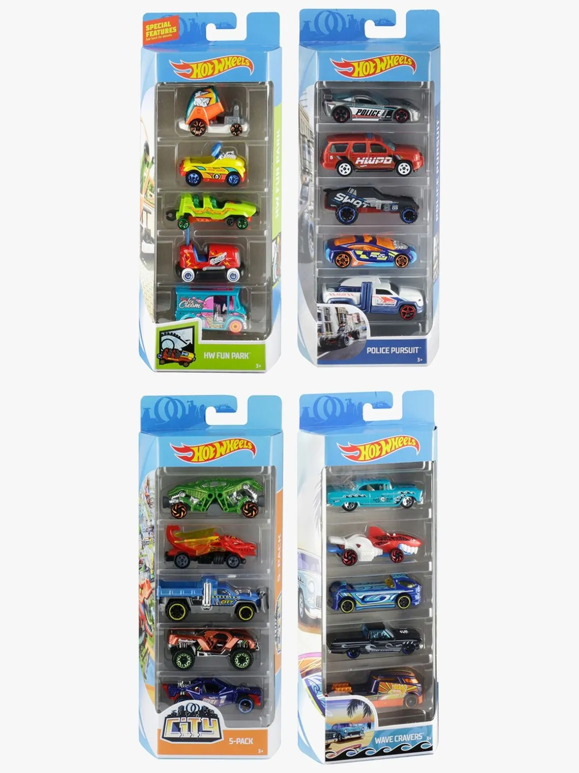Hot Wheels Biler 5-pak Blandet Udvalg