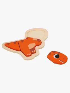 Janod 4 Progressive Puslespil Dinosaurer 14 Brikker