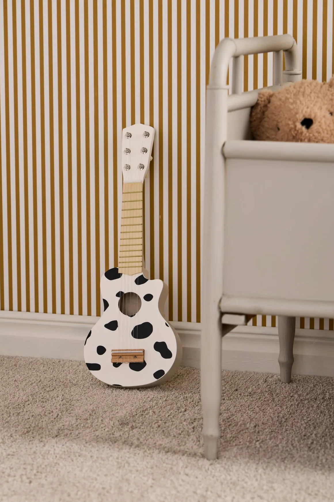 Kid's Concept Legetøjsguitar, Sort/Hvid