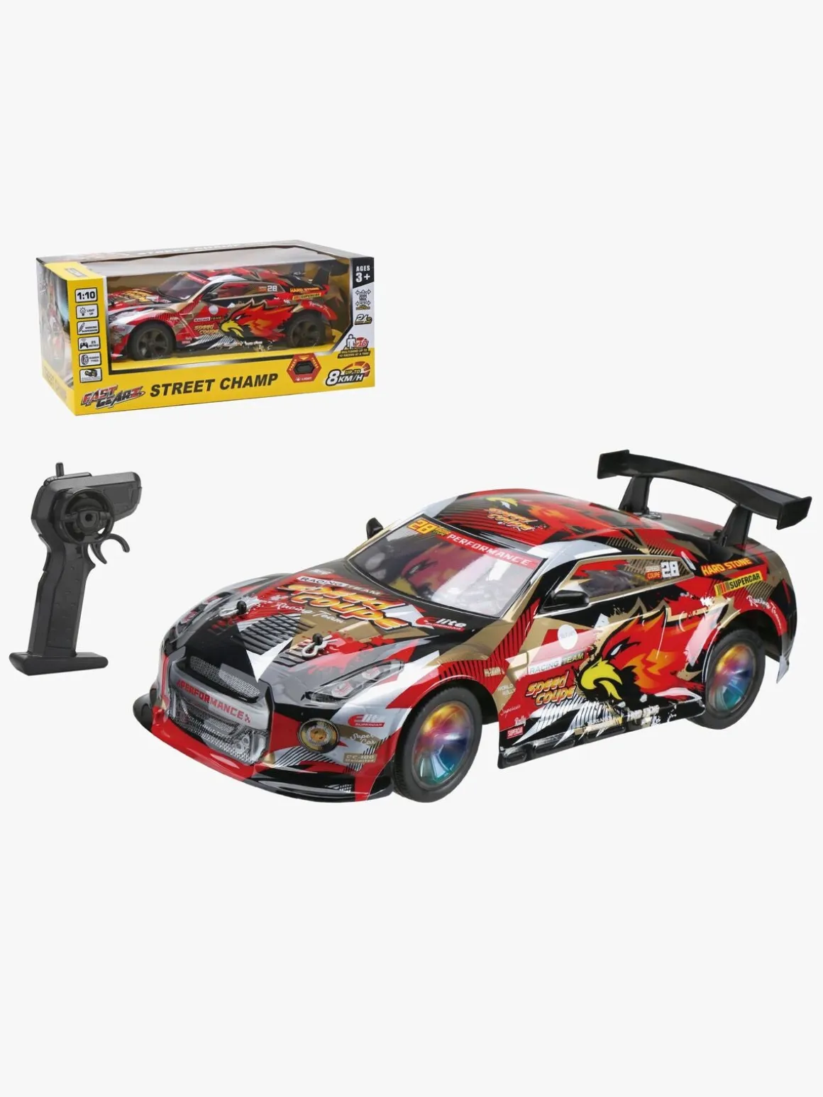 Koolspeed Fast Gear Fjernstyret Bil Street Camp 1:10