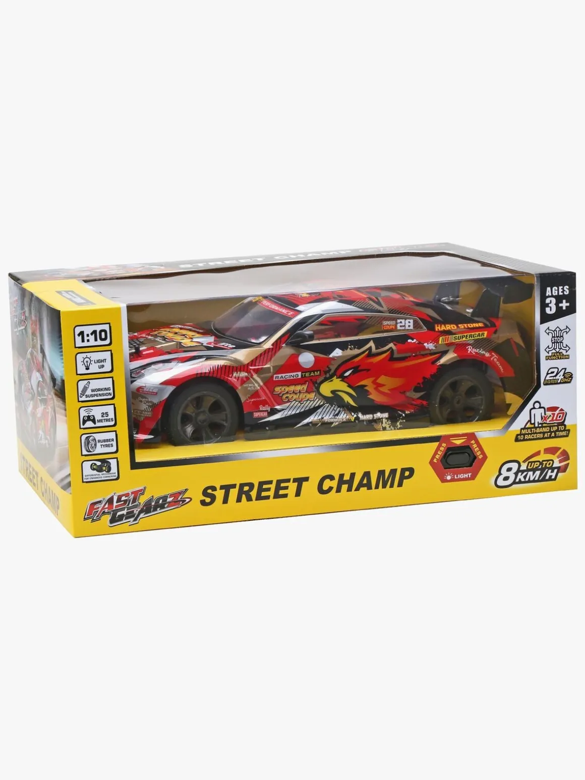 Koolspeed Fast Gear Fjernstyret Bil Street Camp 1:10