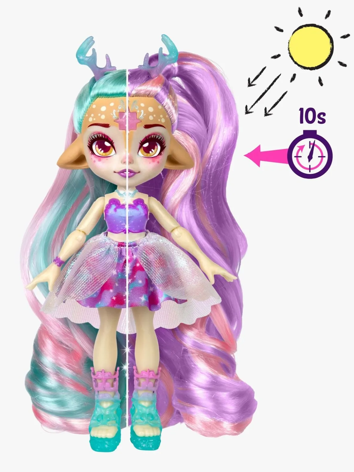 Magic Mixies Pixlings Galaxy Hair Legesæt Deerlee