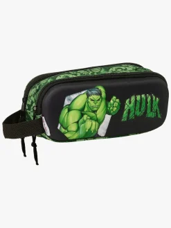 Marvel Avengers 3D Hulken Dobbelt Penalhus, Blå/Grøn