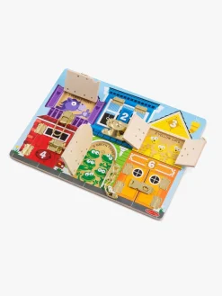 Melissa & Doug Låsebræt 6 Låger med Dyr