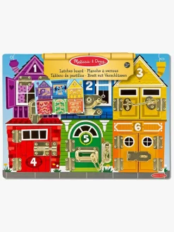 Melissa & Doug Låsebræt 6 Låger med Dyr