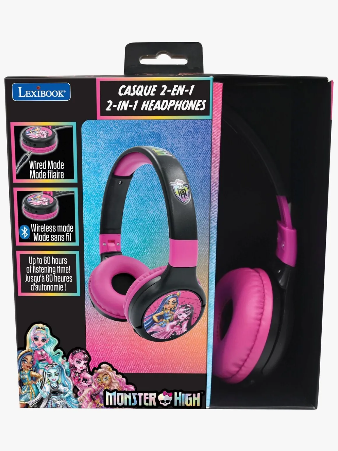 Monster High 2-i-1 Bluetooth Høretelefoner
