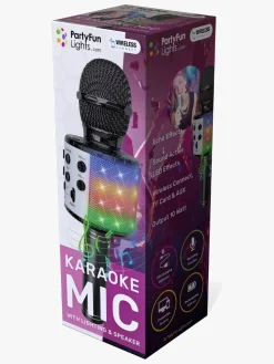 PartyFunLights Karaokemikrofon Bluetooth, Sort