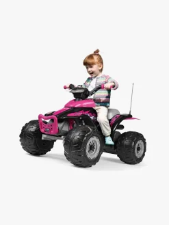 PegPérego Corral T-Rex Firehjulet ATV 330W, Lyserød/Sort