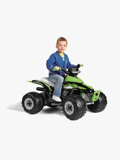 PegPérego Corral T-Rex Firehjulet ATV 330W, Grøn/Sort
