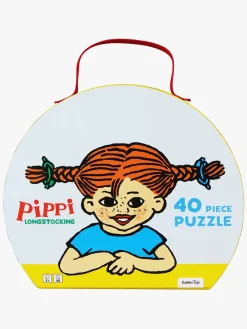 Pippi Langstrømpe Puslespil med Taske 40 Brikker