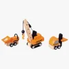 Plan Toys Bygge- og Anlægsarbejdsbiler 3 Stk.