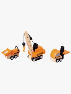 Plan Toys Bygge- og Anlægsarbejdsbiler 3 Stk.