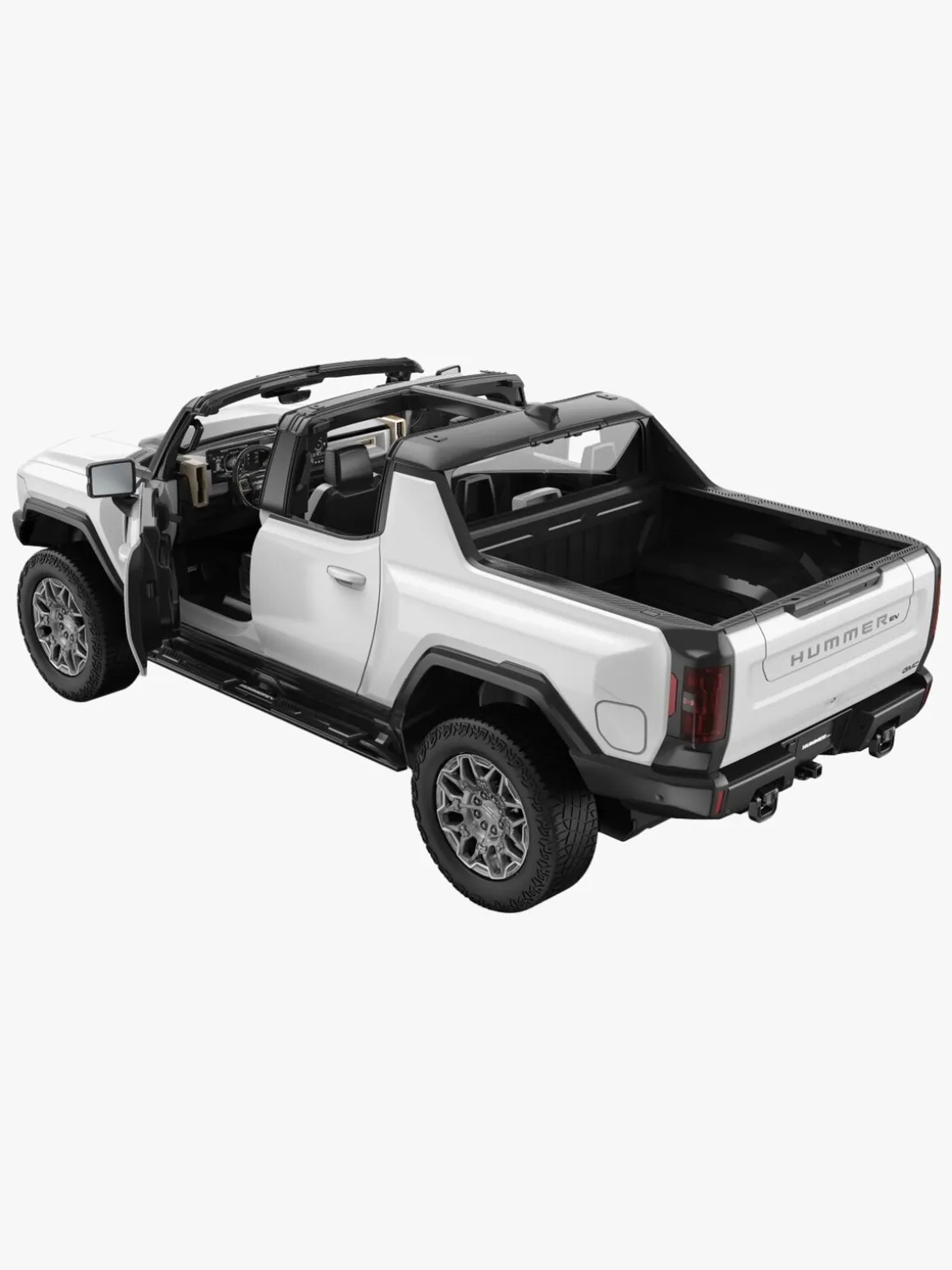 Rastar Hummer EV Fjernstyret Bil 1:16, Hvid