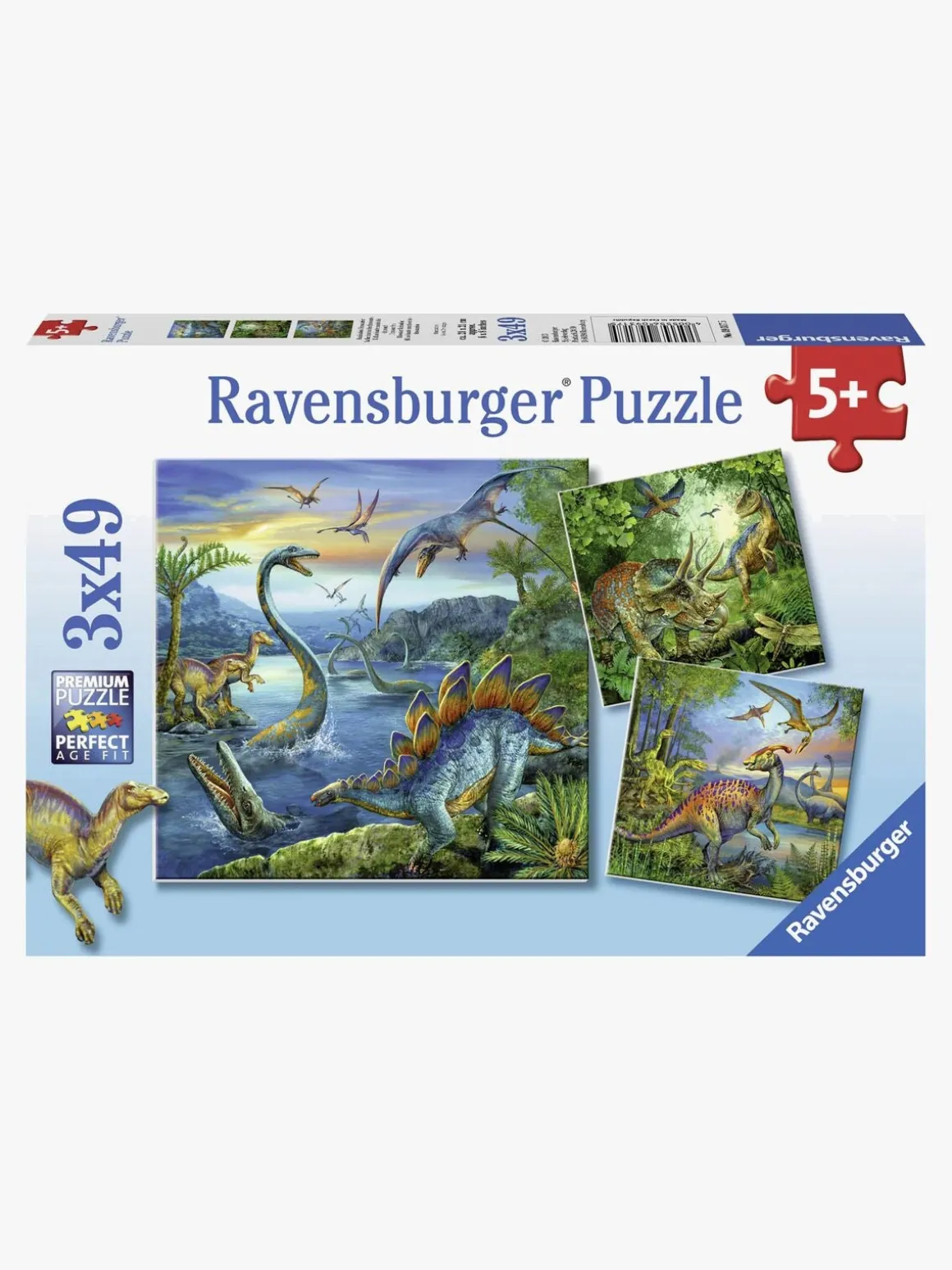 Ravensburger Puslespil Dinosaurer 3x49 Brikker
