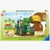 Ravensburger Puslespil Traktor På Bondegården 15 Brikker