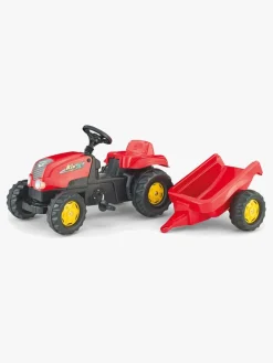 Rolly Toys Kid-X Pedaltraktor med Anhænger, Rød