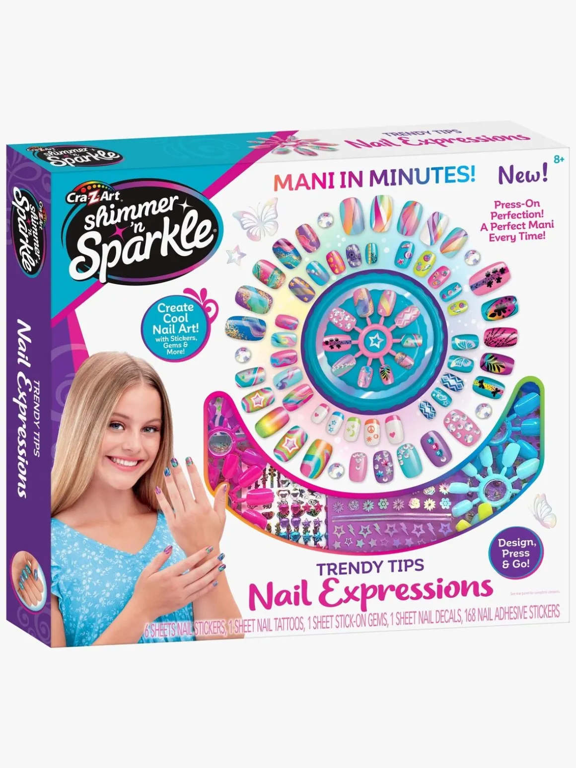 Shimmer n' Sparkle Trendy tips Neglesæt Expressions