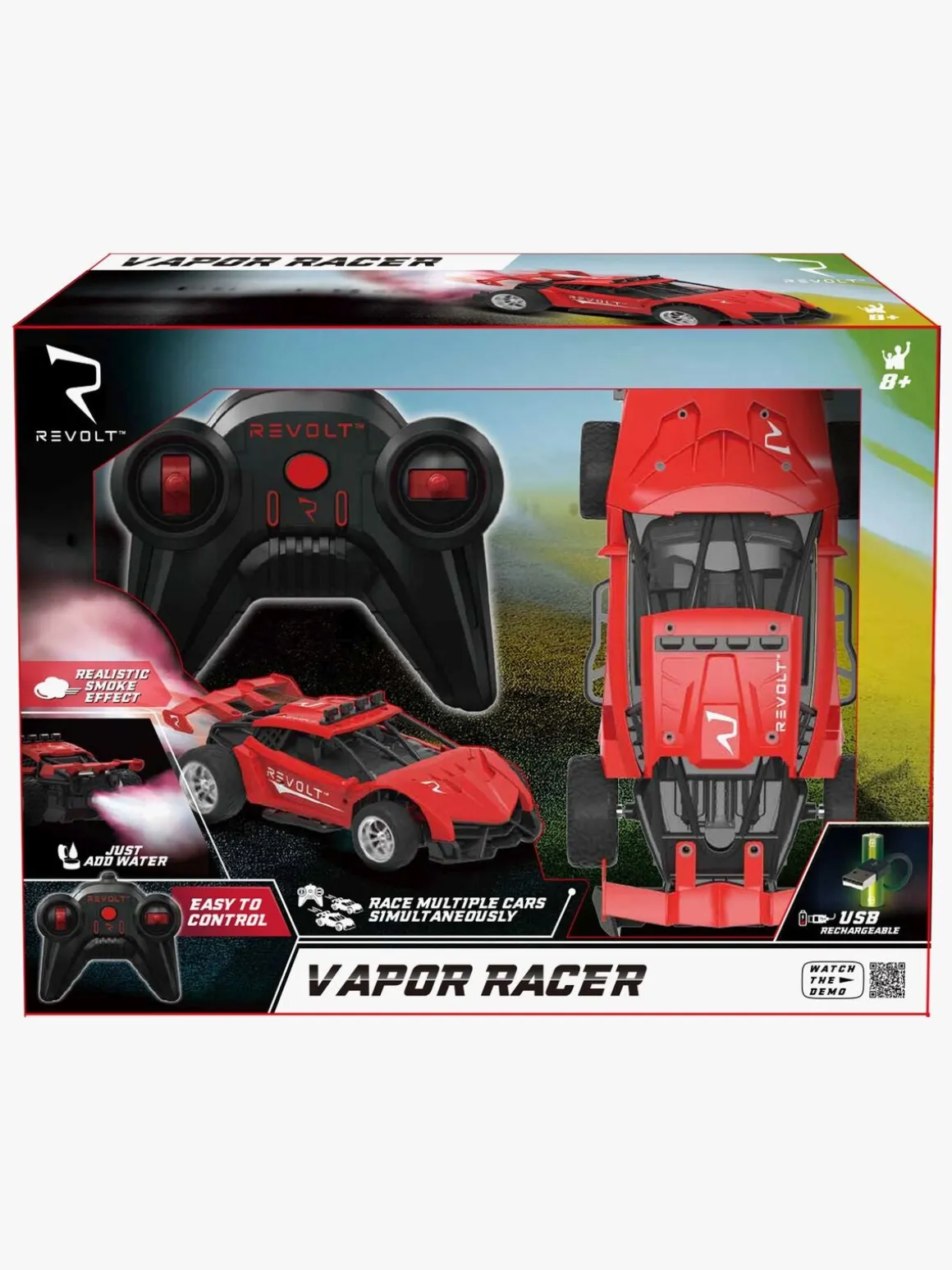 Syma Fjernstyret Bil Vapor, Rød