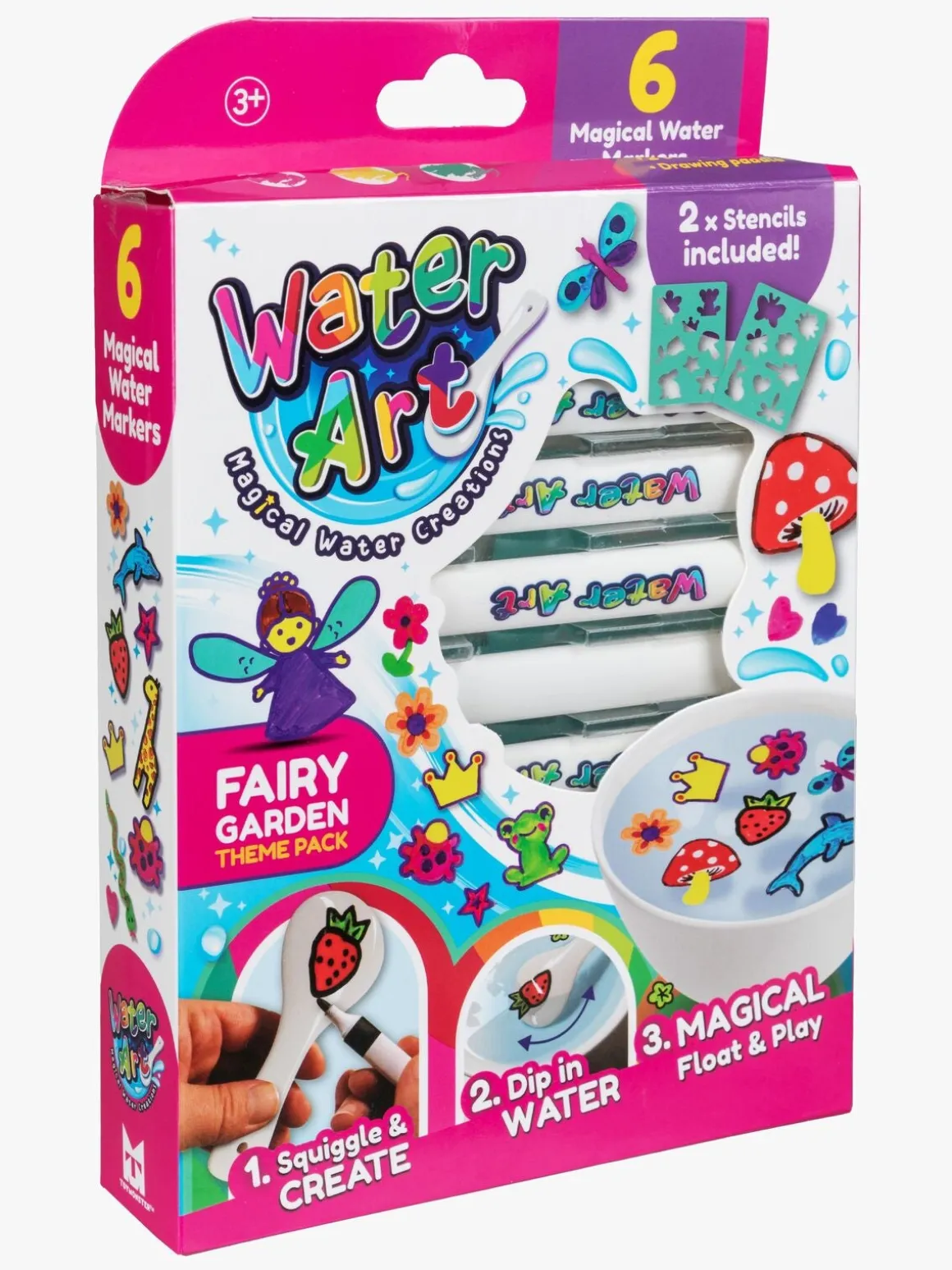 Water Art Vandbaserede Tusser Feer 6 Stk.
